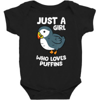 Just A Girl Who Loves Puffins Iceland Seabird Love Puffins T Shirt Baby Bodysuit | Artistshot