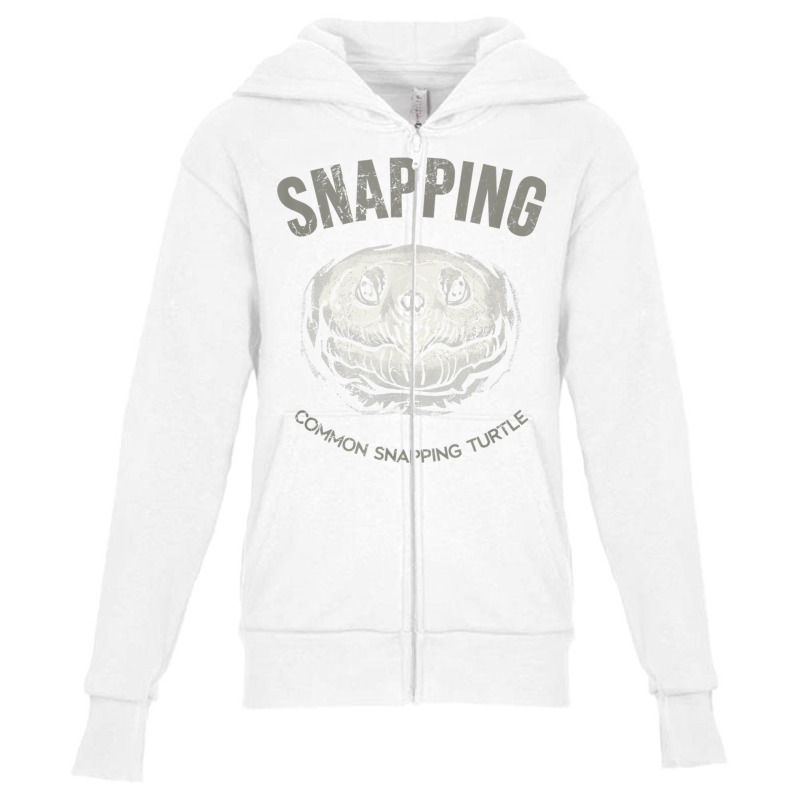 Common Snapping Turtle, Vintage Design For Reptile Lovers T Shirt Youth Zipper Hoodie | Artistshot