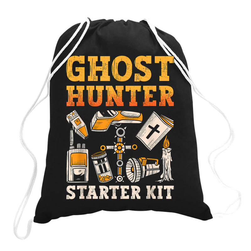 Ghost Hunter Starter Kit Paranormal Hunting Ghost Hunter T Shirt Drawstring Bags | Artistshot