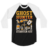 Ghost Hunter Starter Kit Paranormal Hunting Ghost Hunter T Shirt 3/4 Sleeve Shirt | Artistshot