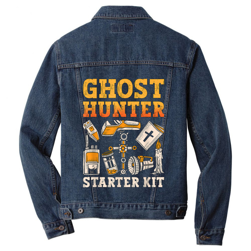 Ghost Hunter Starter Kit Paranormal Hunting Ghost Hunter T Shirt Men Denim Jacket | Artistshot