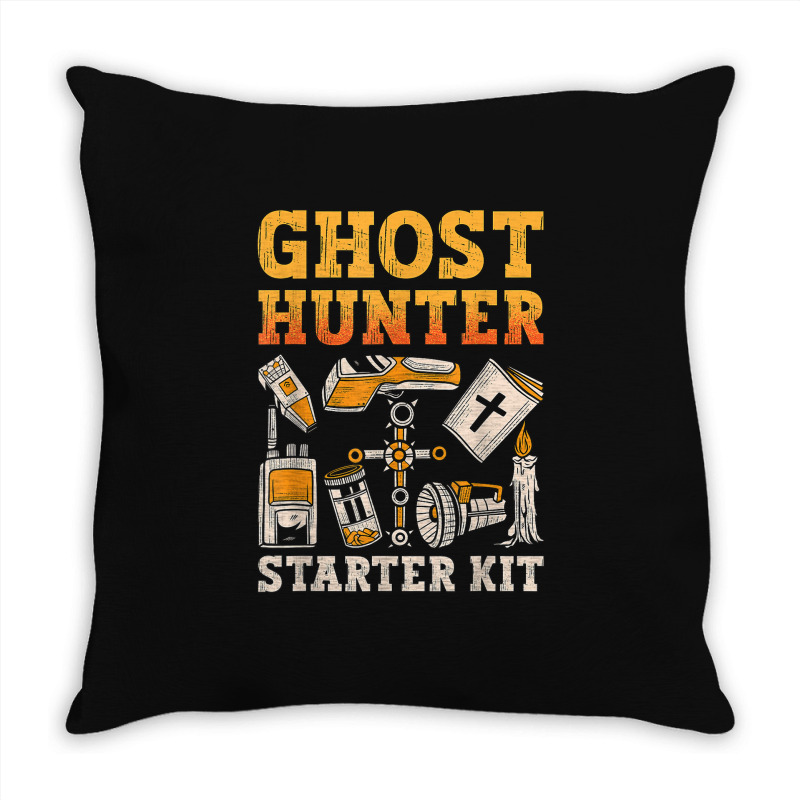 Ghost Hunter Starter Kit Paranormal Hunting Ghost Hunter T Shirt Throw Pillow | Artistshot