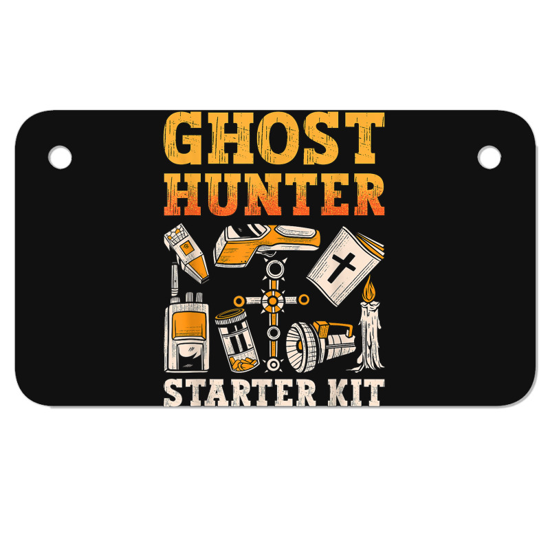 Ghost Hunter Starter Kit Paranormal Hunting Ghost Hunter T Shirt Motorcycle License Plate | Artistshot