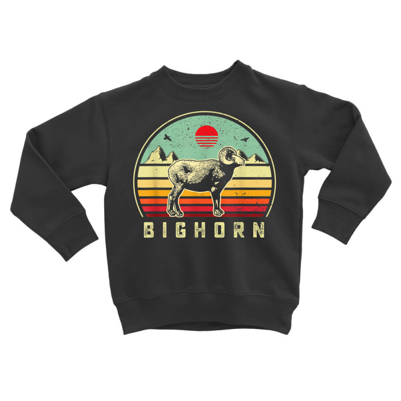 Hunting Bighorn Sheep  Dad Retro Sunset Aesthtic Hunter T Shirt Toddler Sweatshirt | Artistshot