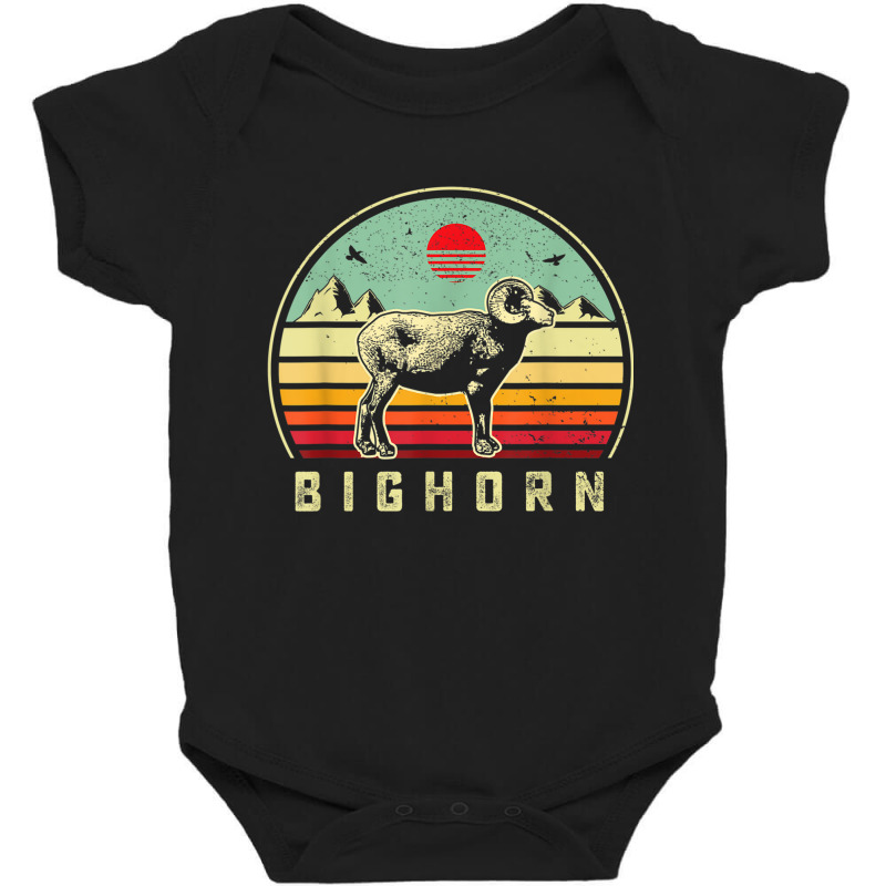 Hunting Bighorn Sheep  Dad Retro Sunset Aesthtic Hunter T Shirt Baby Bodysuit | Artistshot