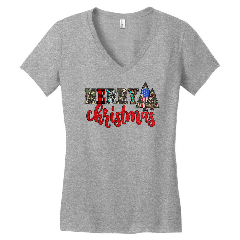 Merry Christmas Women's V-neck T-shirt | Artistshot