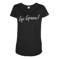 Go Green! Camp Team Spirit Game Competition Color War T Shirt Maternity Scoop Neck T-shirt | Artistshot