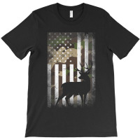 Hunting Hunters Deer Usa Us American Flag Camo Camoflage T Shirt T-shirt | Artistshot