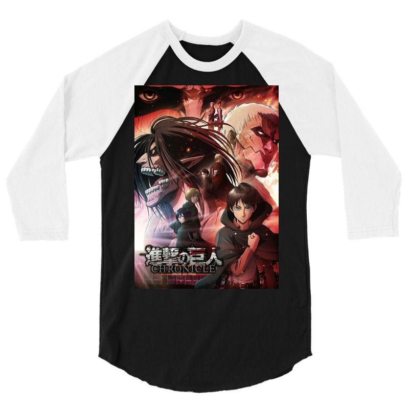 Shingeki No Kyojin Season 4 3/4 Sleeve Shirt | Artistshot