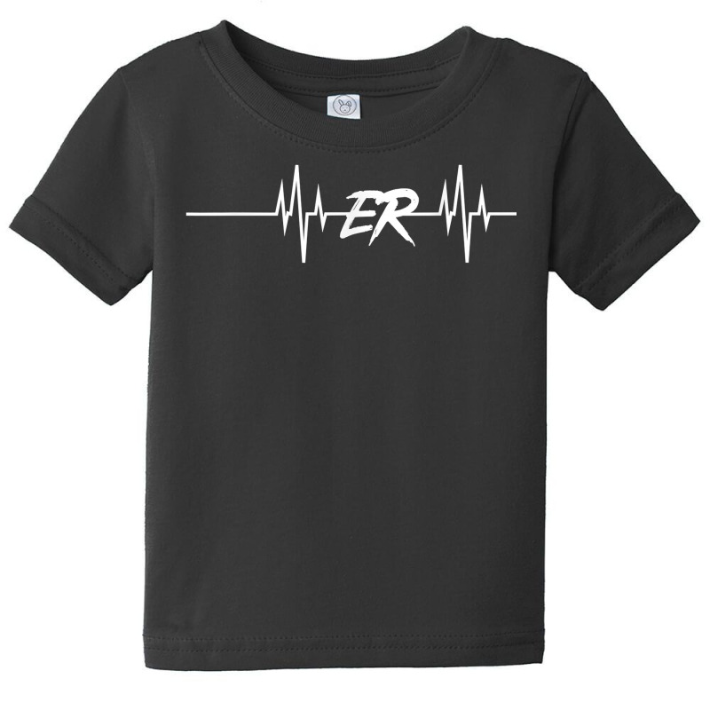 Nurse Gift Er Heartbeat Emergency Medicine Physician T Shirt Baby Tee | Artistshot