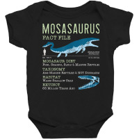 Mosasaurus T Shirt  Mosasaur Facts Jurassic Dinosaur Tshirt T Shirt Baby Bodysuit | Artistshot