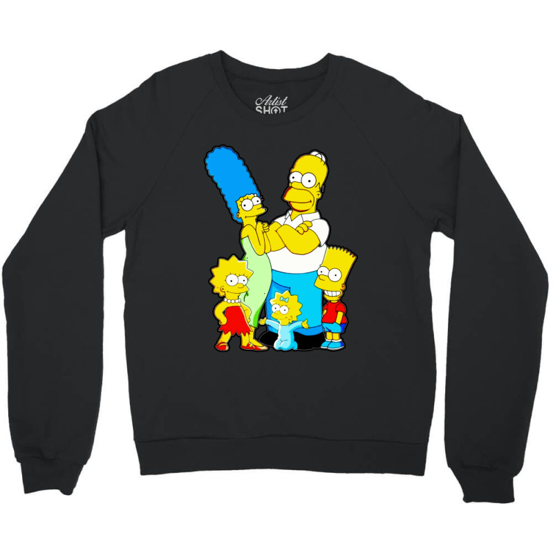 The Simpson Family Crewneck Sweatshirt by Jendral | Artistshot