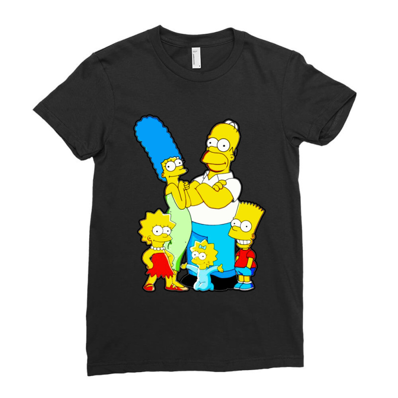 The Simpson Family Ladies Fitted T-Shirt by Jendral | Artistshot