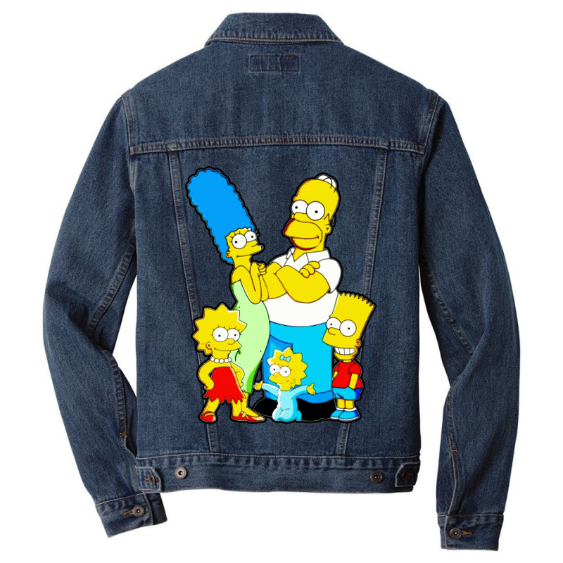 The Simpson Family Men Denim Jacket by Jendral | Artistshot