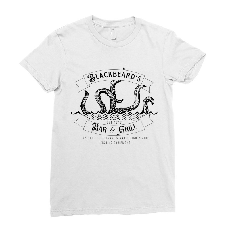 Big Tentacles Octopus Sea Ladies Fitted T-Shirt by elga vaniaputri | Artistshot