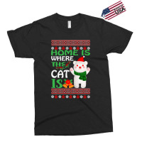 Home Is Where The Cat Christmas Party Exclusive T-shirt | Artistshot