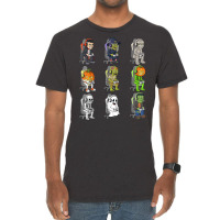 Gamer Halloween Skeleton Vampire Gaming Mummy Boys Kids Teen T Shirt Vintage T-shirt | Artistshot