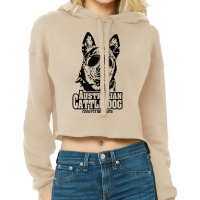 Funny Proud Australian Cattle Dog Coolest Dog Ever Dog T Shirt Cropped Hoodie | Artistshot