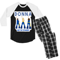 Cartoon Gifts Donna Summer Mens Womens Men's 3/4 Sleeve Pajama Set | Artistshot