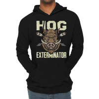 Mens Vintage Wild Pig Hunt Hunting Hog Exterminator Boar Hunter T Shir Lightweight Hoodie | Artistshot