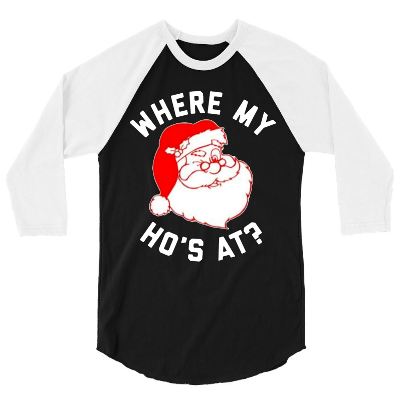 Ho Ho Ho Christmas 3/4 Sleeve Shirt | Artistshot