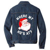 Ho Ho Ho Christmas Men Denim Jacket | Artistshot