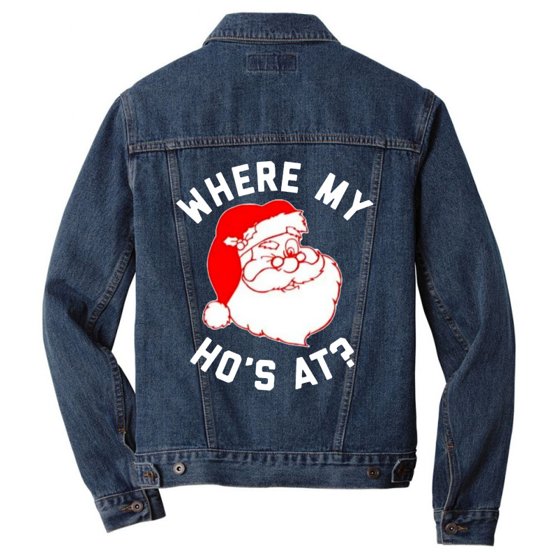 Ho Ho Ho Christmas Men Denim Jacket | Artistshot