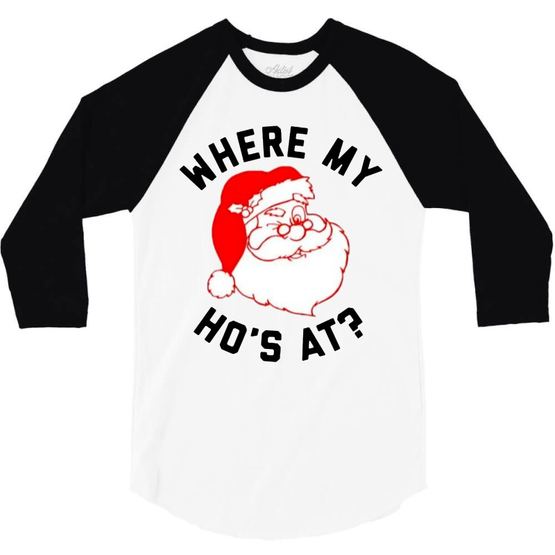 Ho Ho Ho Christmas 3/4 Sleeve Shirt | Artistshot