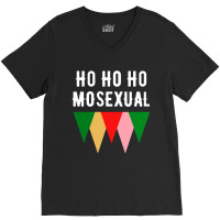 Ho Ho Christmas Holiday Gay Design V-neck Tee | Artistshot