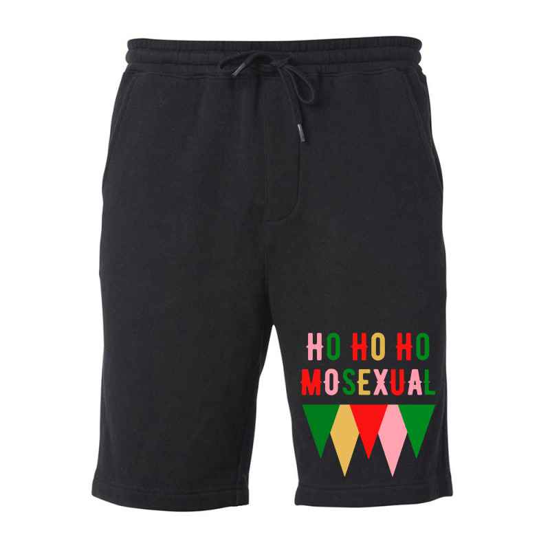 Ho Ho  Christmas Holiday Gay Design Fleece Short | Artistshot