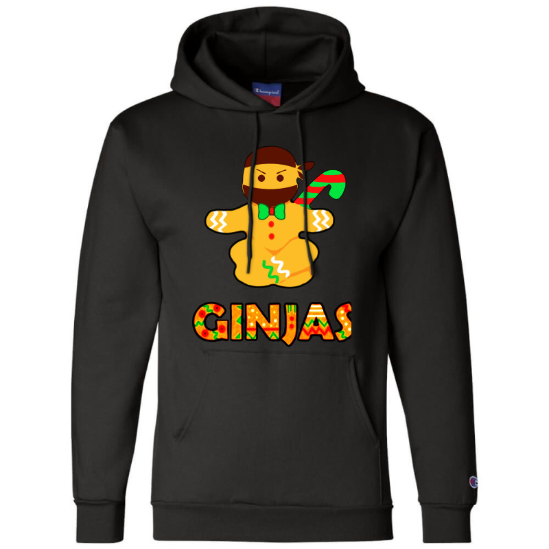 Ginjas Ginger Bread Ninja Christmas Holiday Champion Hoodie | Artistshot