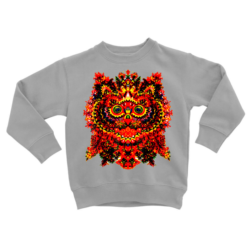 Kaleidoscope Kitty   Louis Wain Psychedelic Cat Art T Shirt Toddler Sweatshirt by kalerttjay | Artistshot