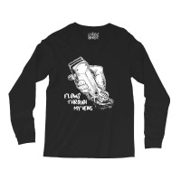 Flows Through My Veins Hair Cutting Barber Tshirts For Men W Long Sleeve Shirts | Artistshot