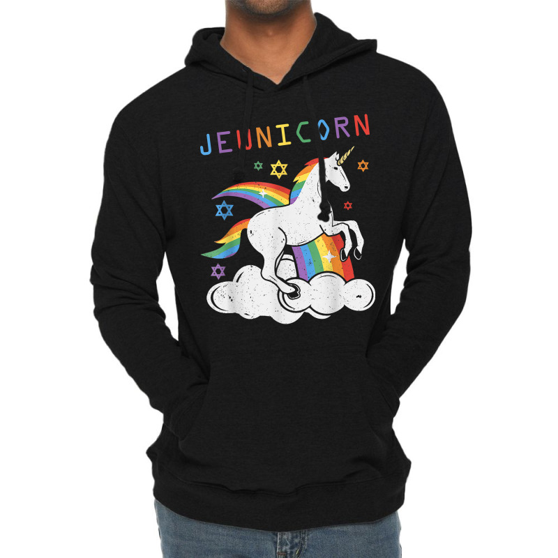 Jewnicorn Shirt Funny Unicorn Rosh Hashanah Hanukkah Gifts T Shirt Lightweight Hoodie | Artistshot