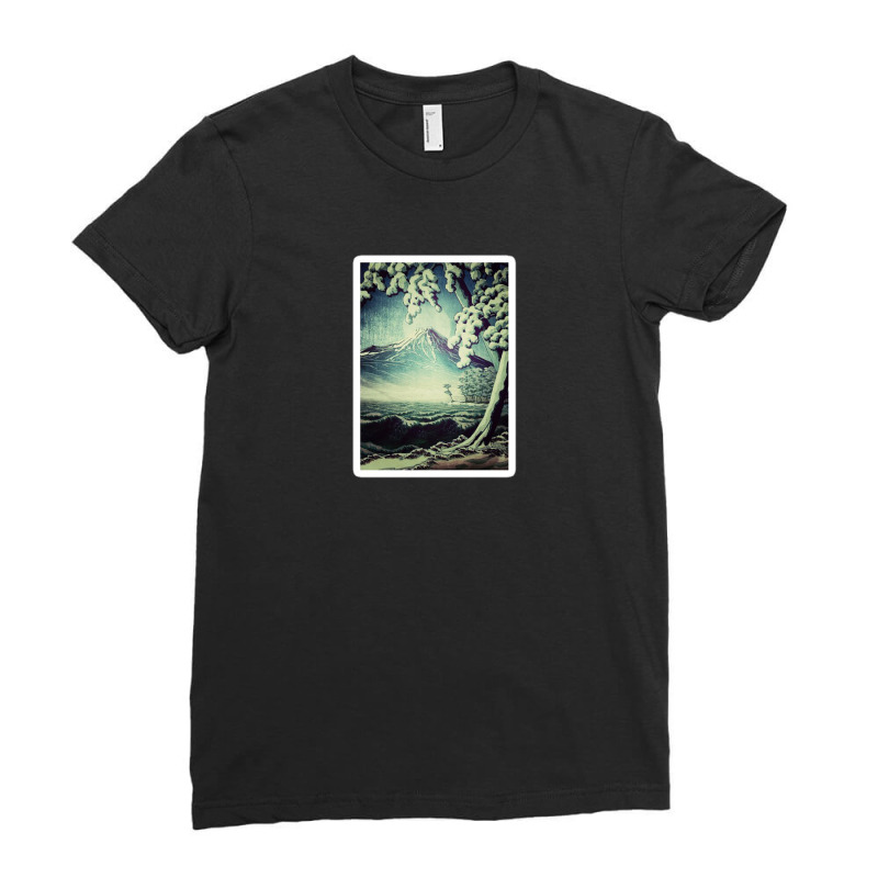 The Unknown Hills In Kamakura 20578714 Ladies Fitted T-Shirt by haifa | Artistshot