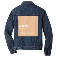 Nude A Skin Color T Shirt Men Denim Jacket | Artistshot