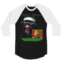 Pixels Royale 3/4 Sleeve Shirt | Artistshot