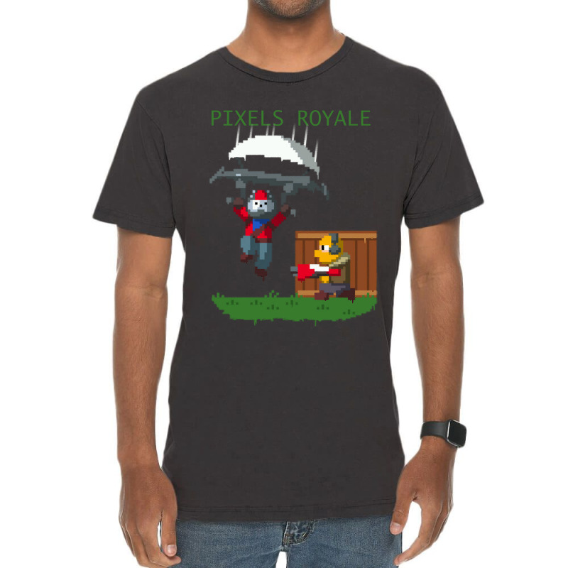 Pixels Royale Vintage T-Shirt by noriesotre | Artistshot