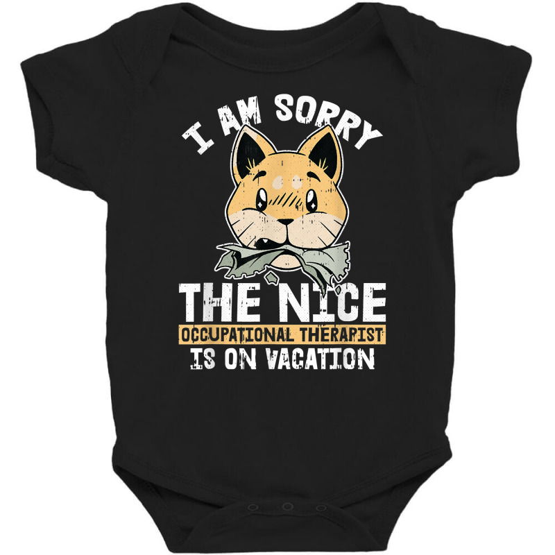 On Vacation Occupational Therapy Funny Dog Ot A Therapist T Shirt Baby Bodysuit by jaiahlowes | Artistshot