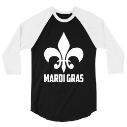 mardi gras for dark 3/4 Sleeve Shirt | Artistshot