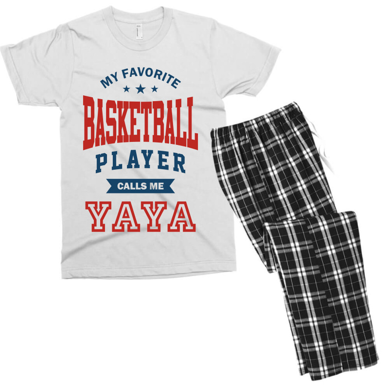 My Favorite Basketball Player Calls Me Yaya Men's T-shirt Pajama Set | Artistshot