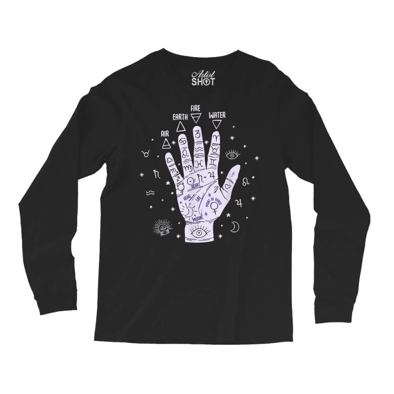 Palmistry Hand Reading Future Telling Esoteric Spiritual T Shirt Long Sleeve Shirts by FavorRoh | Artistshot