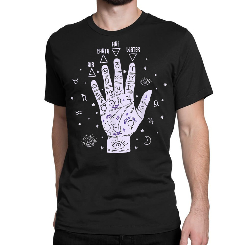 Palmistry Hand Reading Future Telling Esoteric Spiritual T Shirt Classic T-shirt by FavorRoh | Artistshot