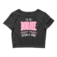 Womens Funny Matron Of Honor Boujee Matching Bachelorette T Shirt Crop Top | Artistshot