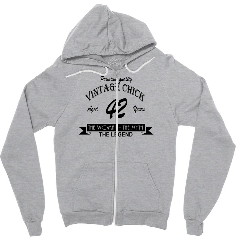 Wintage Chick 42 Zipper Hoodie | Artistshot
