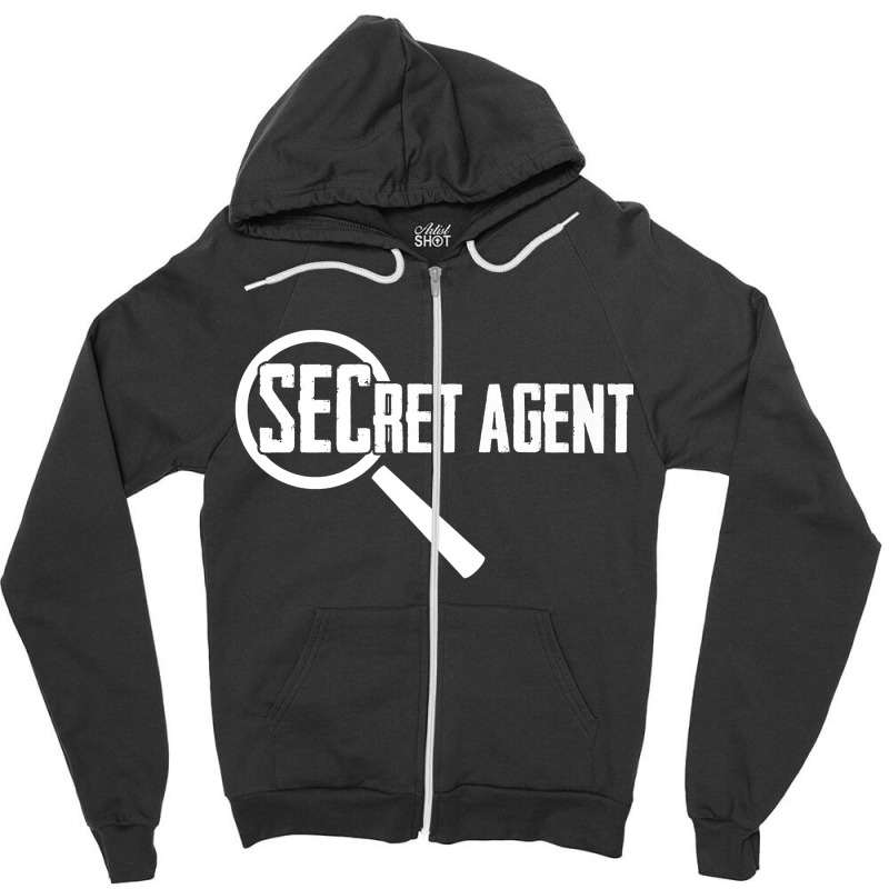 Secret Agent Inspector Spy Police Detective Investigator Premium T Shi Zipper Hoodie by Kevin_VandenBerge | Artistshot