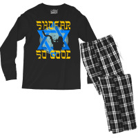 Shofar So Good Shirt Rosh Hashanah Jewish New Year T Shirt Men's Long Sleeve Pajama Set | Artistshot