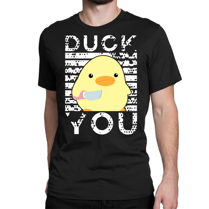 Duck you - Ente Mit Messer - Funny Duck With Knife Meme Sweatshirt