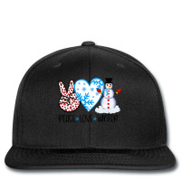 Peace Love Winter Holidays Season Christmas Snowman T Shirt Printed Hat | Artistshot