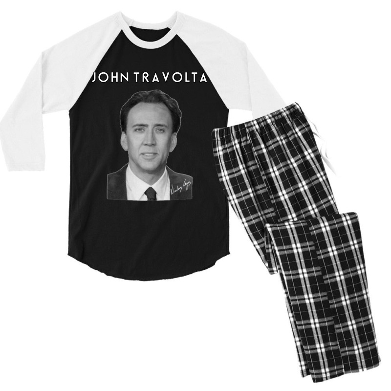 Vintage  Picolas Cage My Favorite People Men's 3/4 Sleeve Pajama Set by ArtistIreland | Artistshot